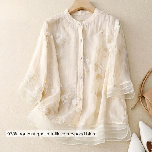 Laurienne™ | Blouse brodée